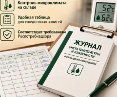 Журнал учета температуры и влажности в складских помещениях